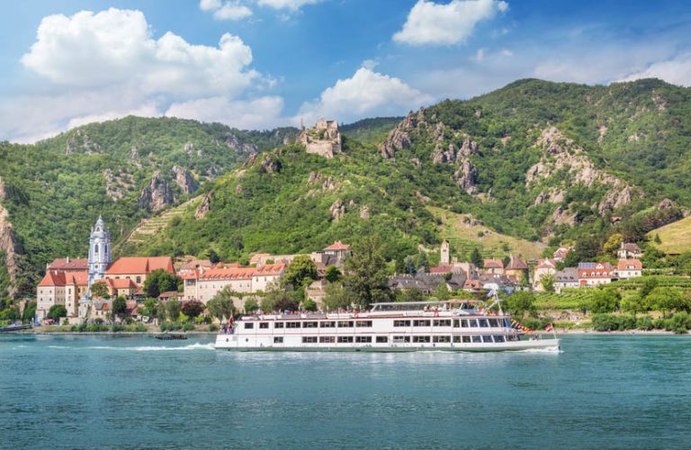 Dürnstein with Danube River, Wachau, Austria