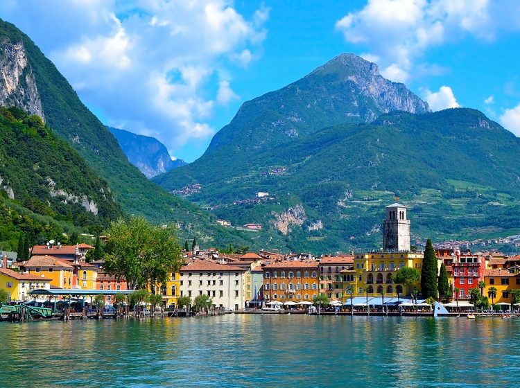 Beautiful view of Riva del Garda, Lake Garda, Italy